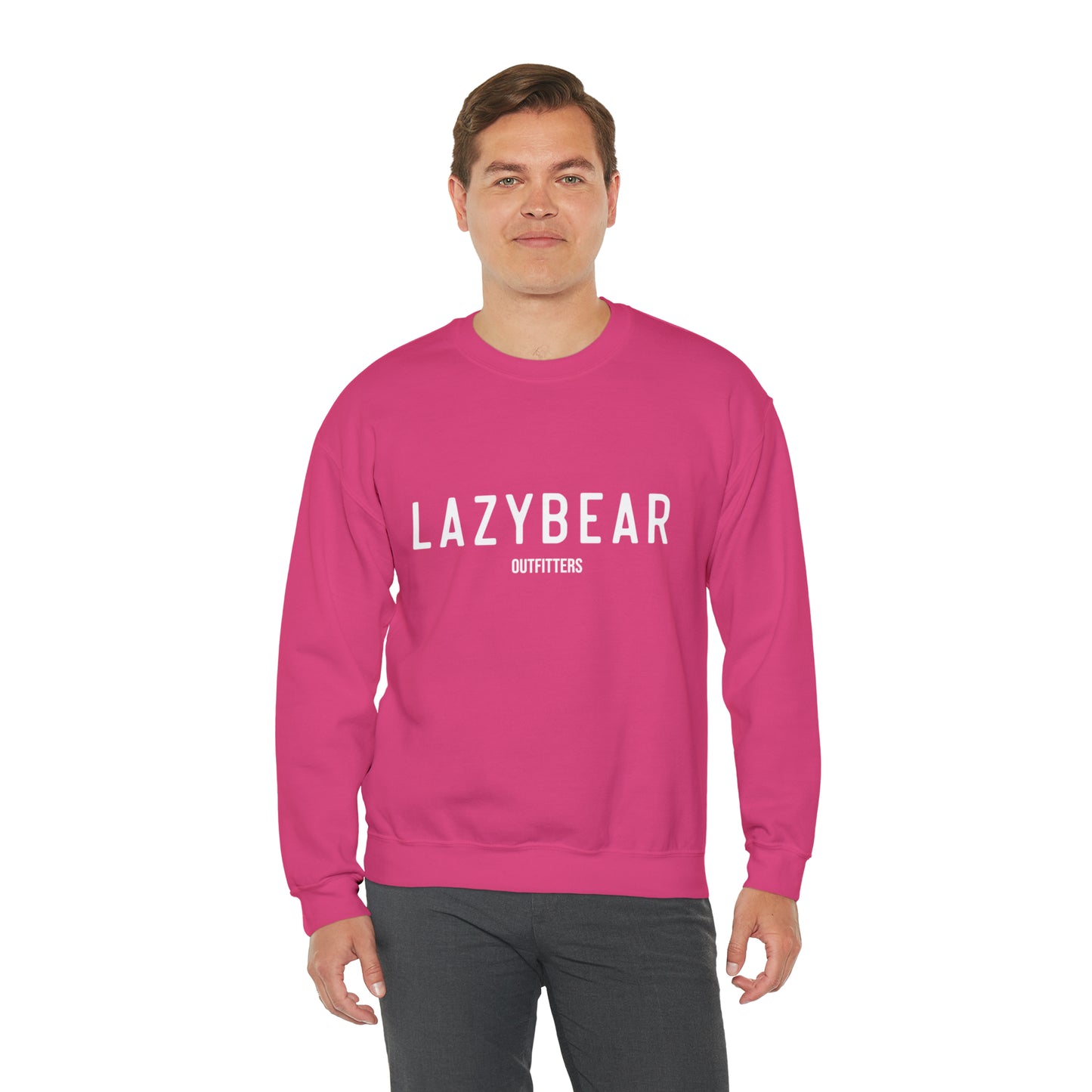 Lazy Bear Crewneck Sweatshirt (front name, back bear)
