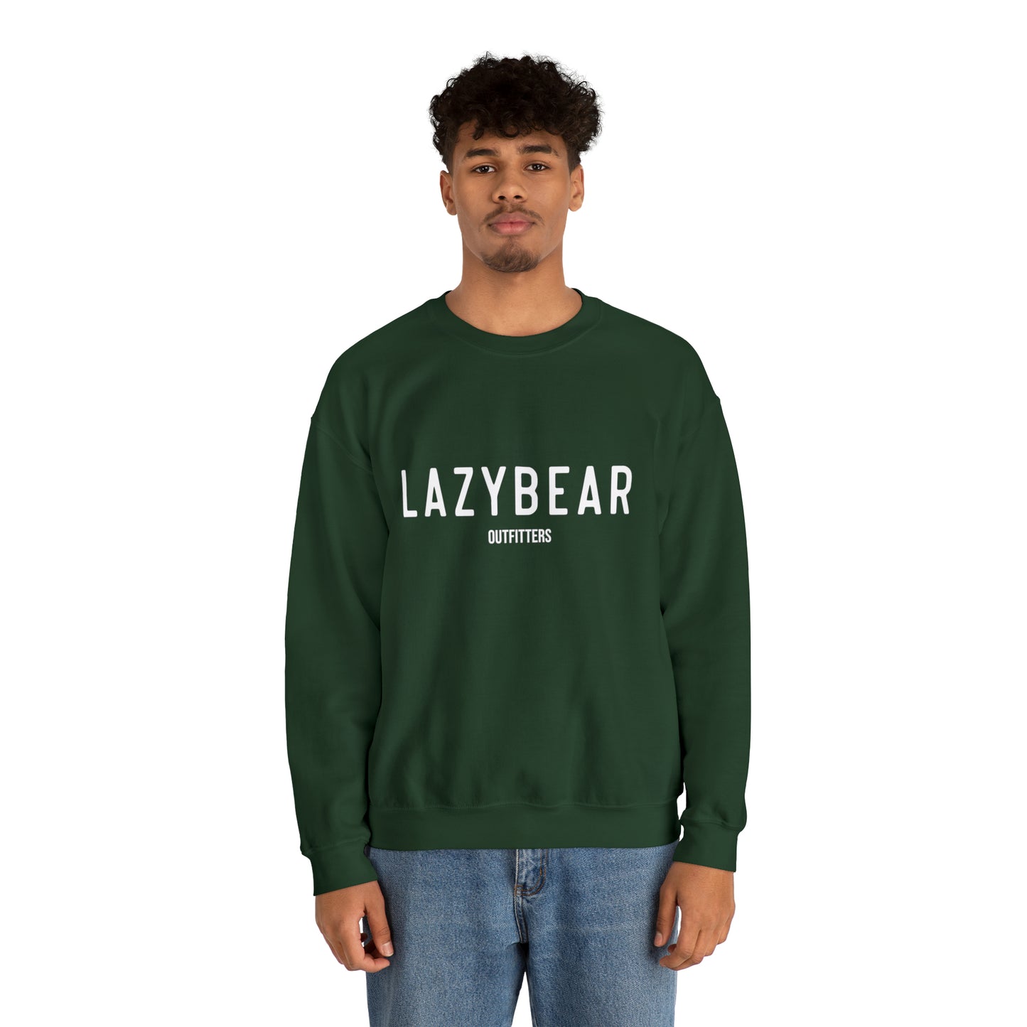 Lazy Bear Crewneck Sweatshirt (front name, back bear)
