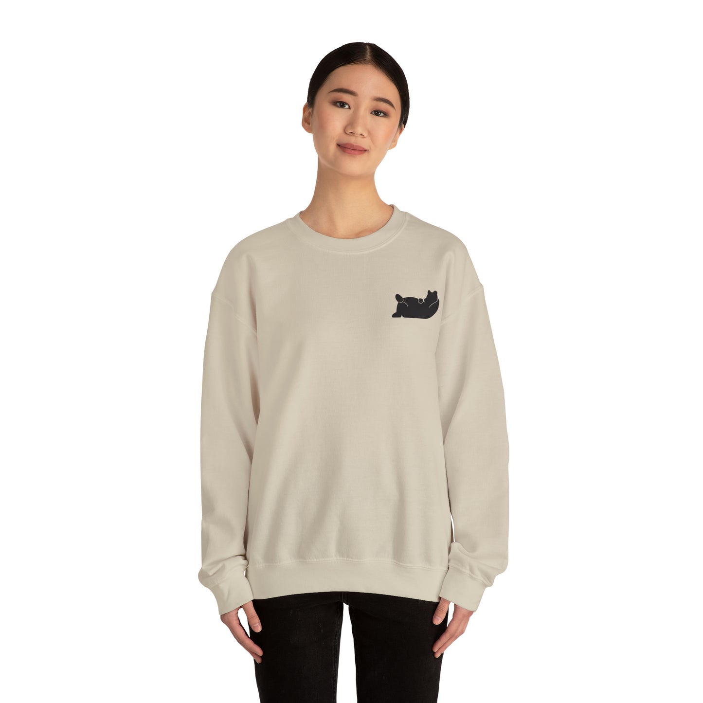 Lazy Bear Crewneck Sweatshirt (front bear, back name)
