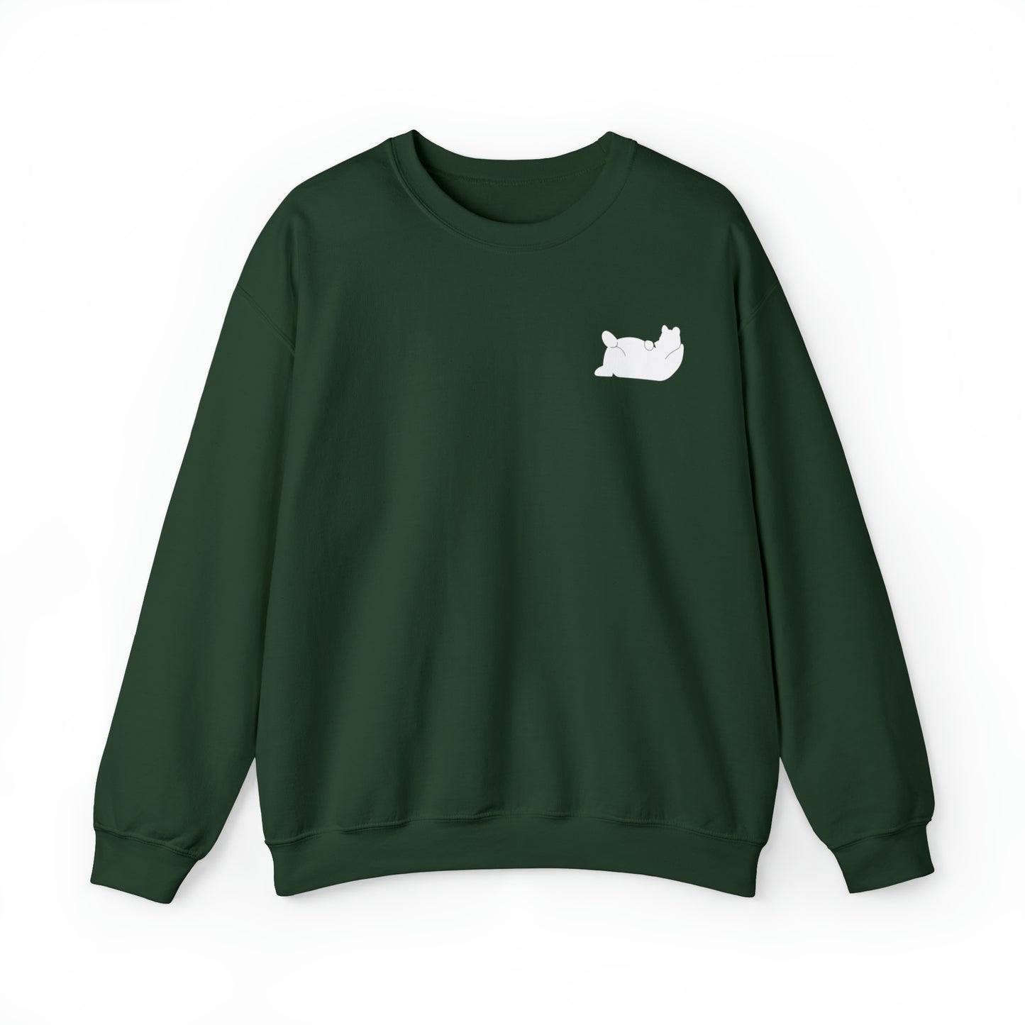 Lazy Bear Crewneck Sweatshirt (front bear, back name)