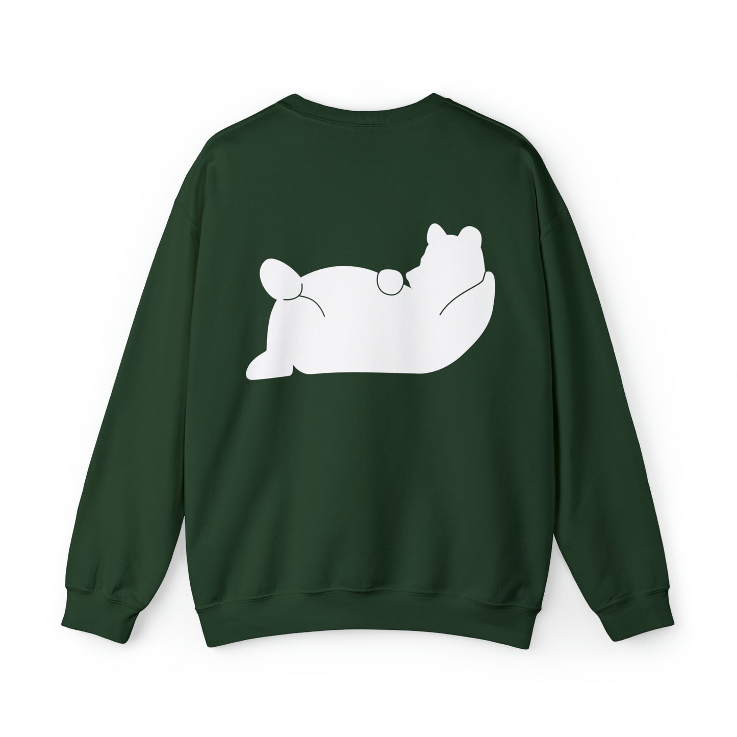 Lazy Bear Crewneck Sweatshirt (front name, back bear)