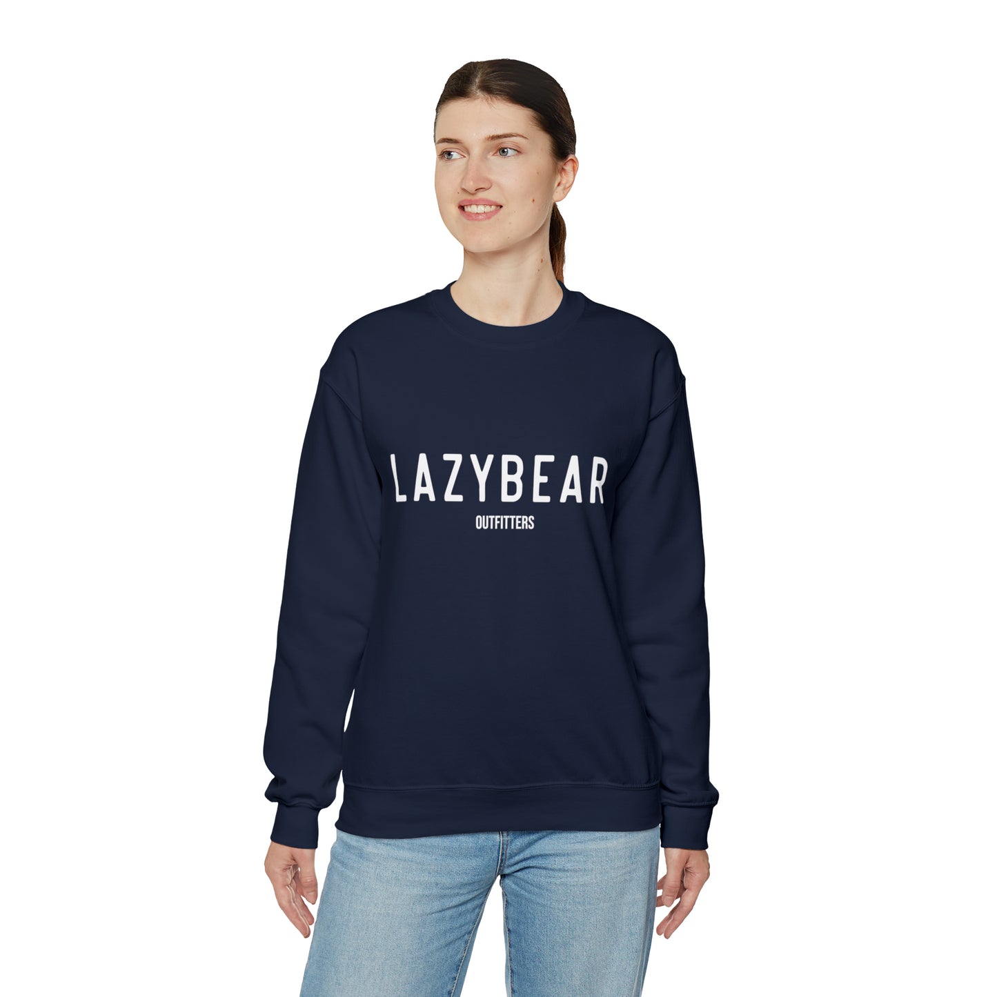 Lazy Bear Crewneck Sweatshirt (front name, back bear)