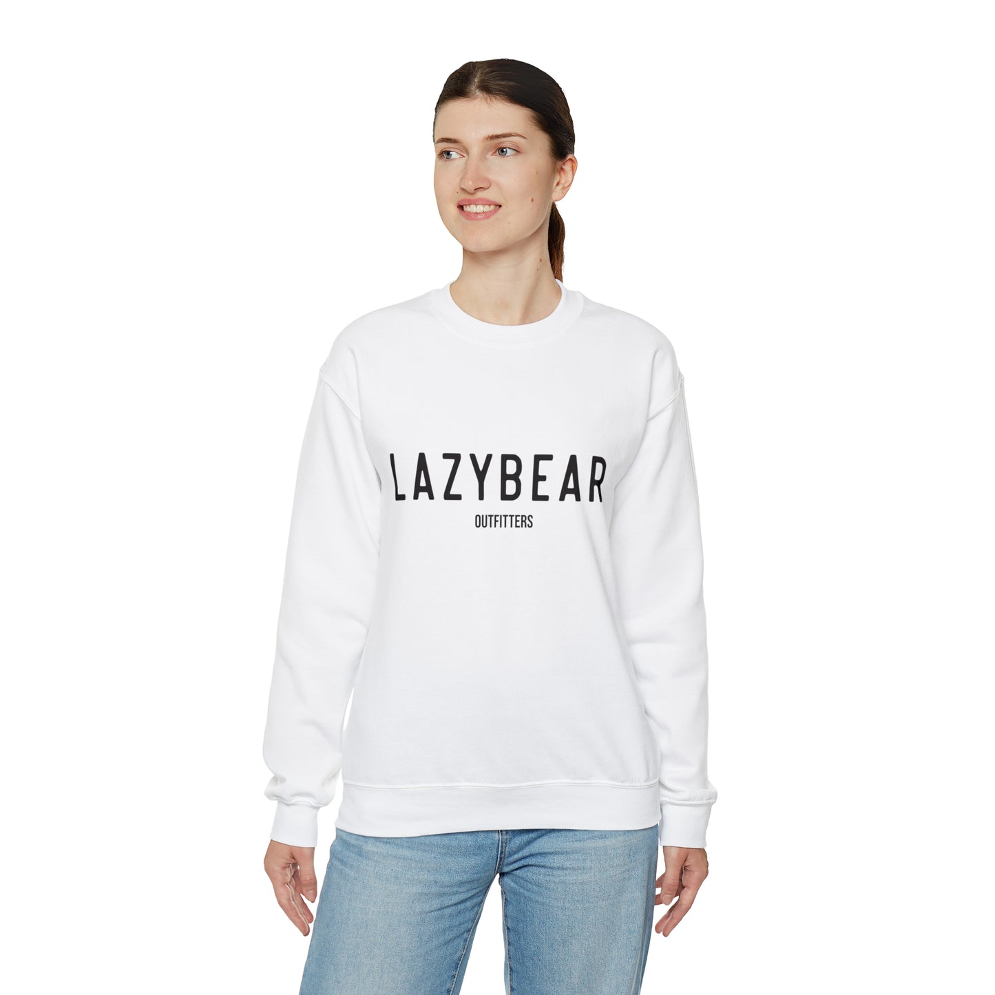 Lazy Bear Crewneck Sweatshirt (front name, back bear)