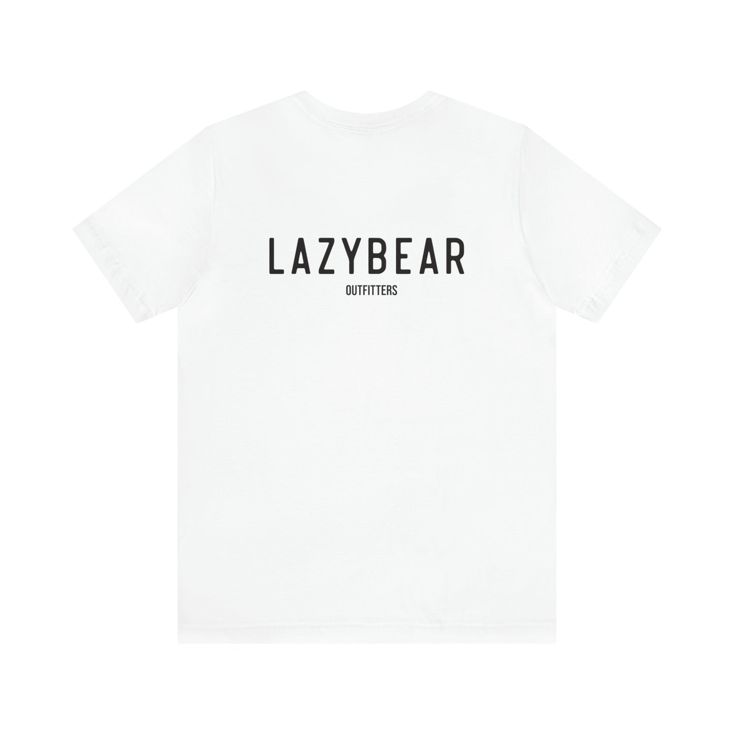 Lazy Bear Unisex Short Sleeve Tee (front bear, back name)