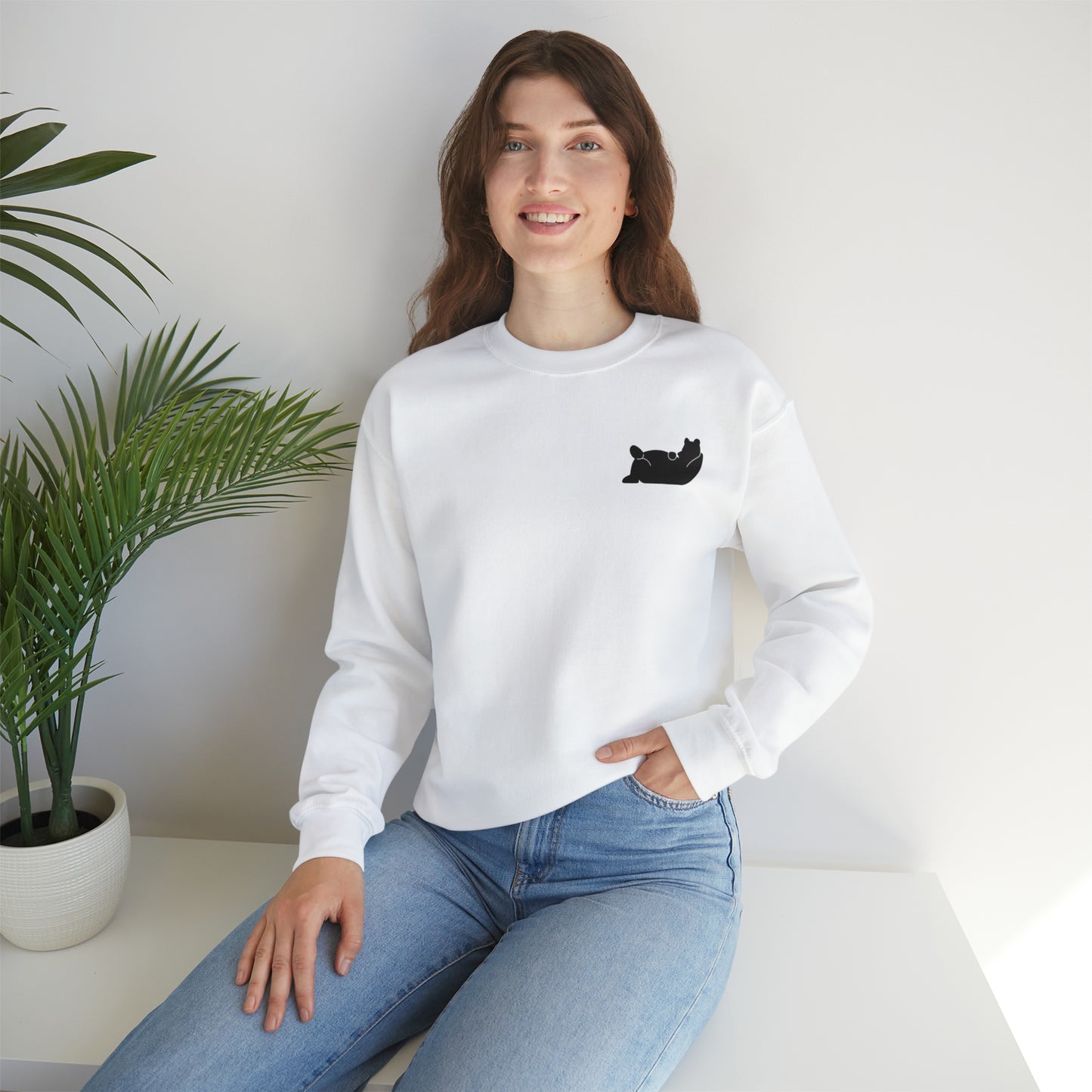 Lazy Bear Crewneck Sweatshirt (front bear, back name)