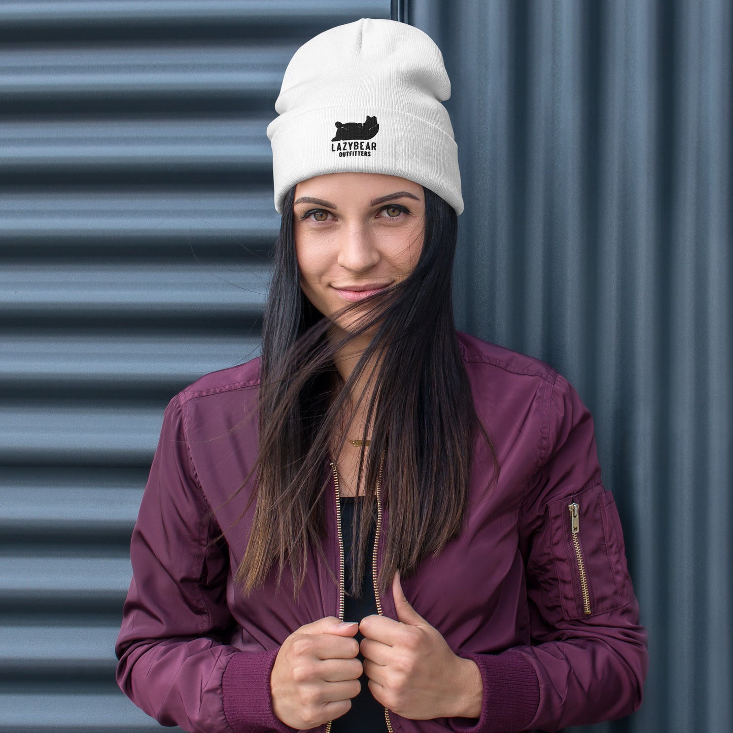 Lazy Bear Outfitters' Beanie (white)