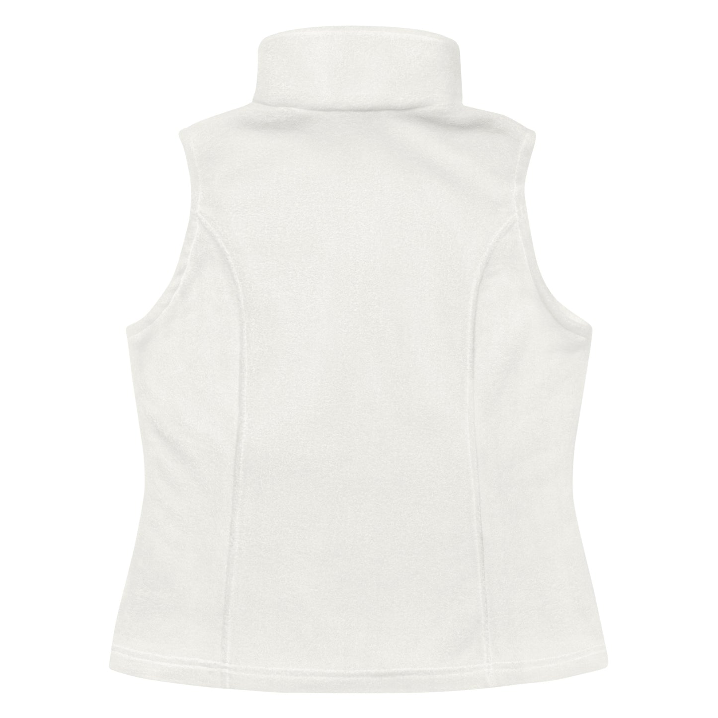 Women’s Lazy Bear Outfitters x Columbia Fleece Vest (white with black logo)