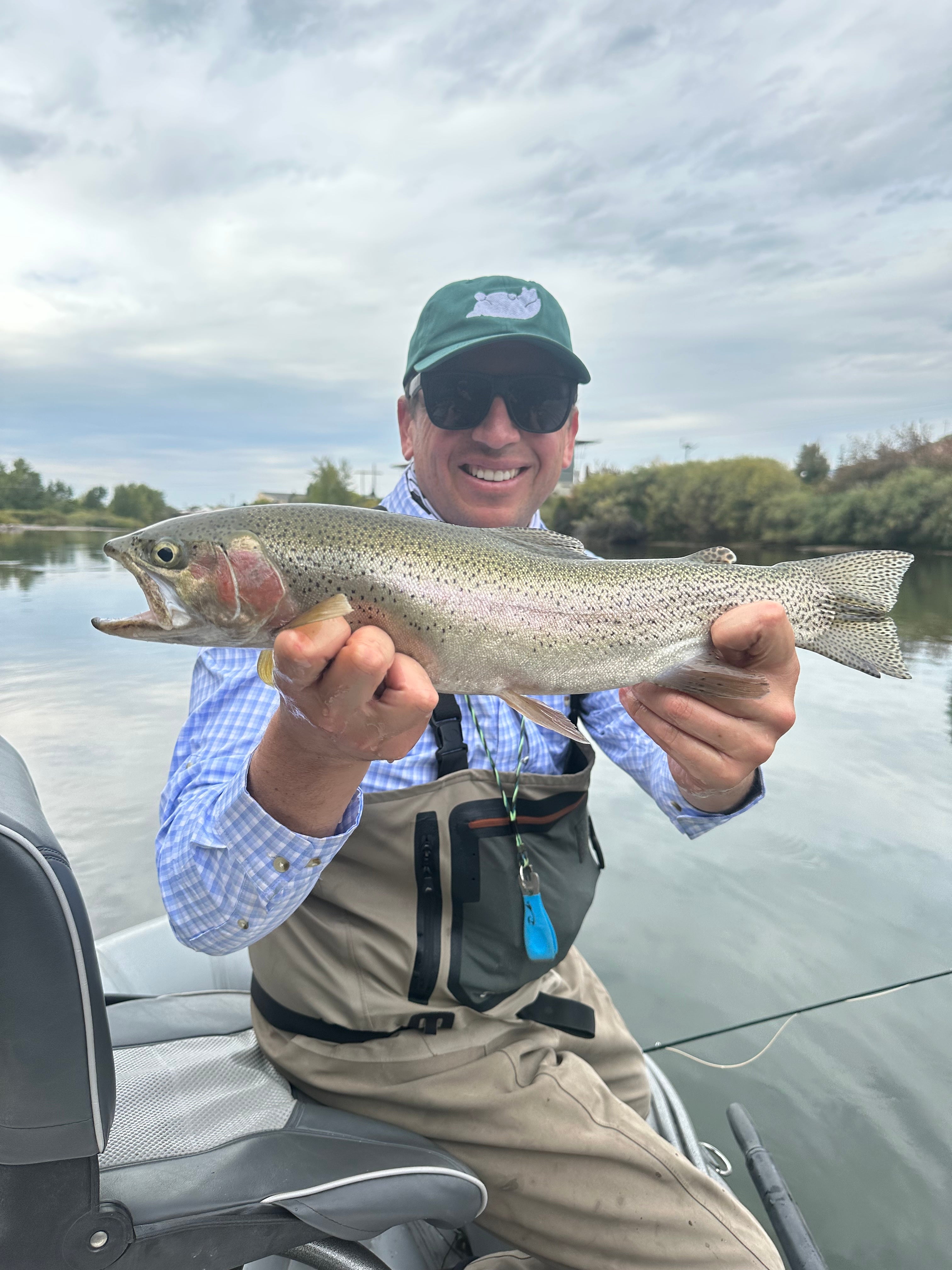 Clark Fork Rainbow with Angler's Lazy Bear Dad Hat