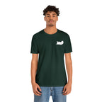 Lazy Bear Unisex Short Sleeve Tee (front bear, back name)