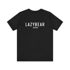 Lazy Bear Unisex Short Sleeve Tee (front bear, back name)