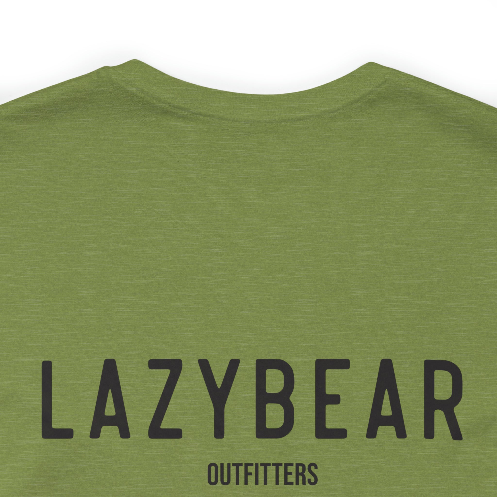 Lazy Bear Unisex Short Sleeve Tee (front bear, back name)