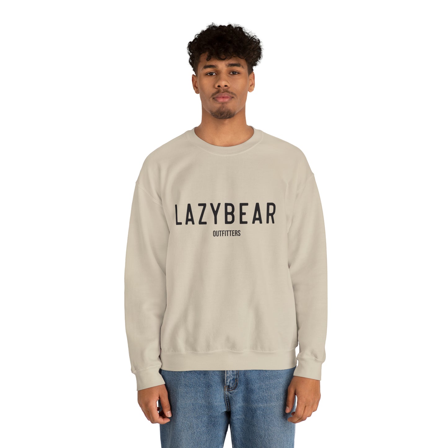 Lazy Bear Crewneck Sweatshirt (front name, back bear)