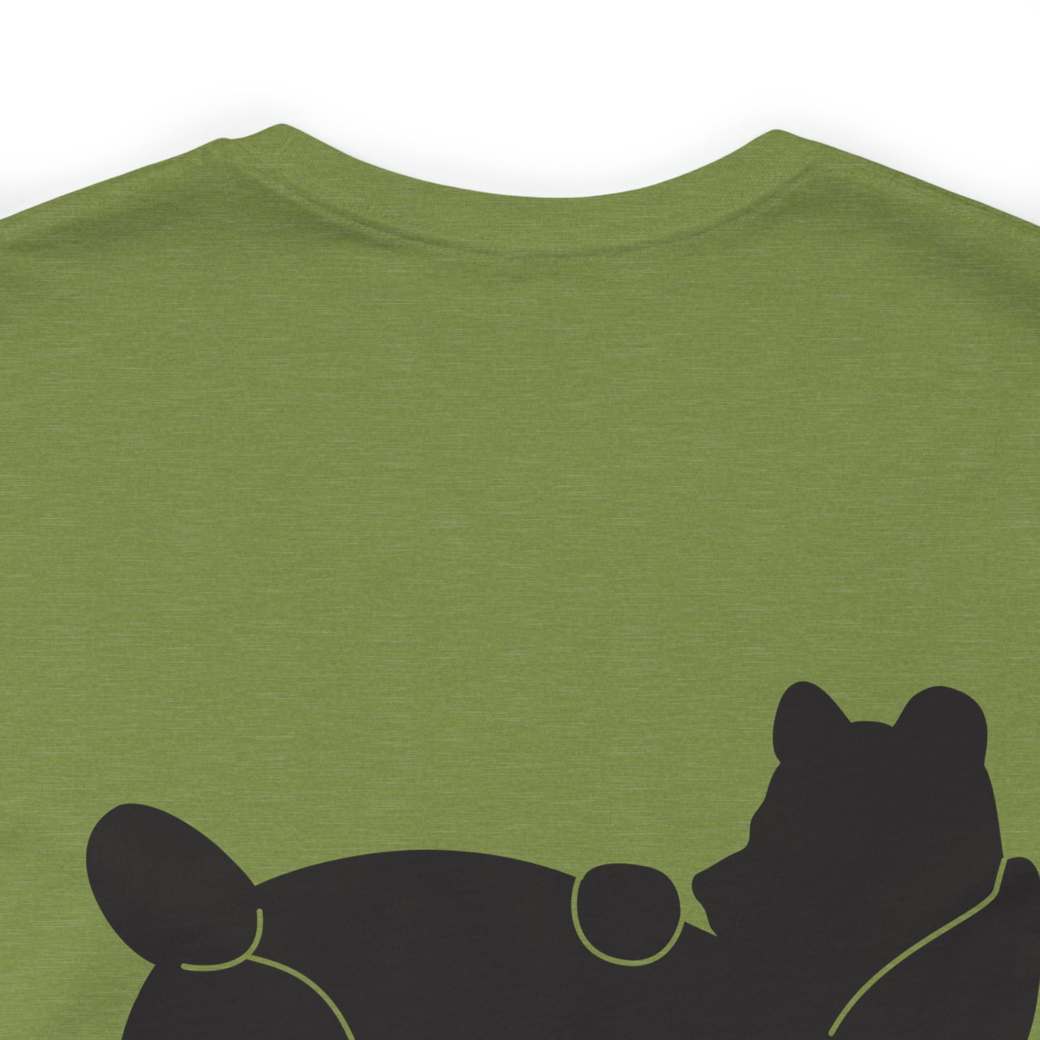 Lazy Bear Unisex Short Sleeve Tee (front name, back bear)