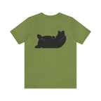 Lazy Bear Unisex Short Sleeve Tee (front name, back bear)