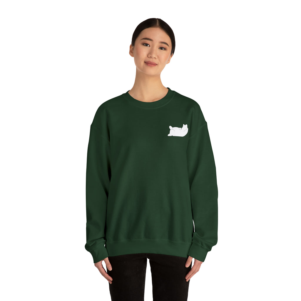 Lazy Bear Crewneck Sweatshirt (front bear, back name)