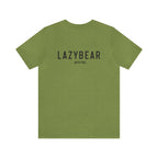 Lazy Bear Unisex Short Sleeve Tee (front bear, back name)