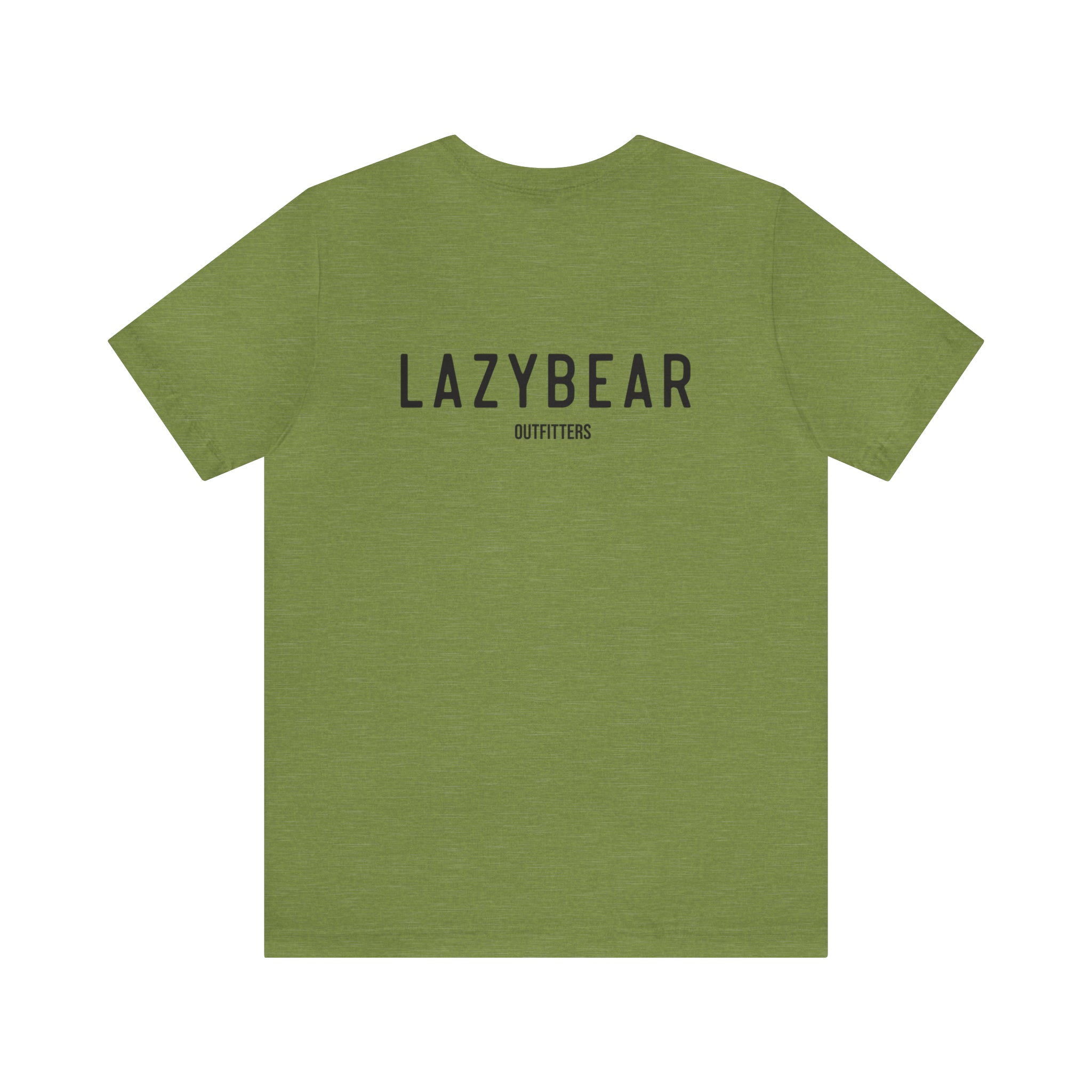 Lazy Bear Unisex Short Sleeve Tee (front bear, back name)