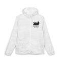 Windbreaker Jacket — 'Lazy Bear Brewing' Logo Chest Print, Lightweight Hooded Outerwear