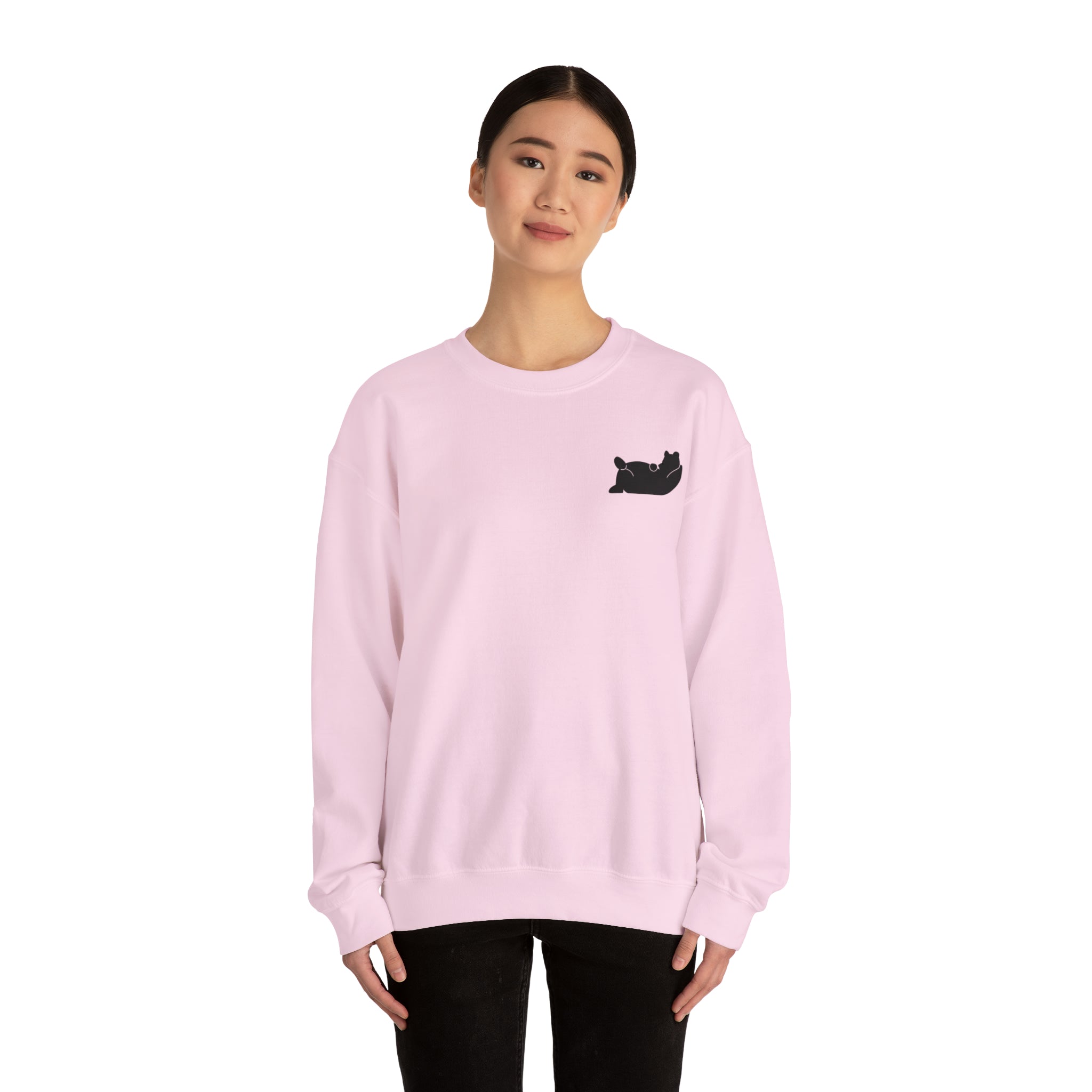 Lazy Bear Crewneck Sweatshirt (front bear, back name)