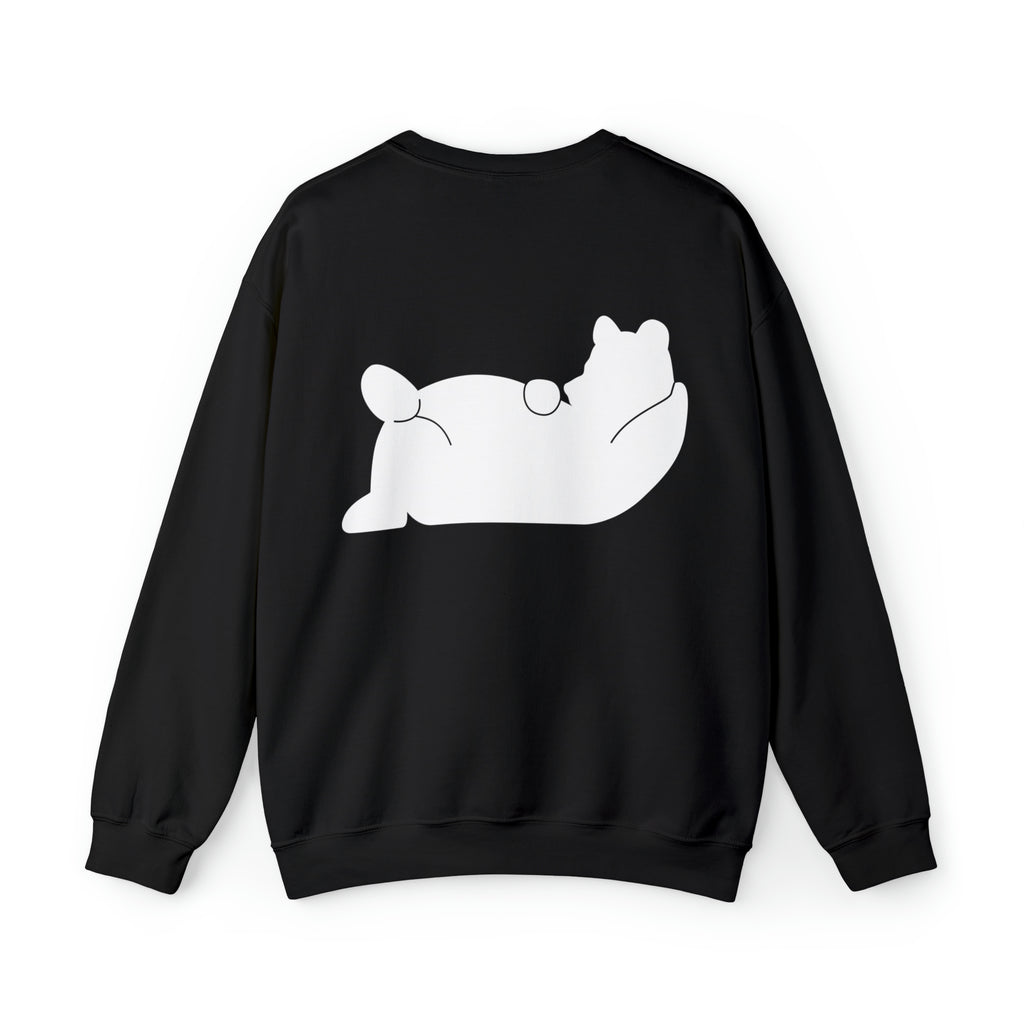Lazy Bear Crewneck Sweatshirt (front name, back bear)