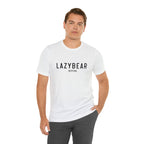 Lazy Bear Unisex Short Sleeve Tee (front name, back bear)