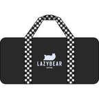 Duffel Bag — "Lazy Bear" Checkered Strap Travel Gym Bag