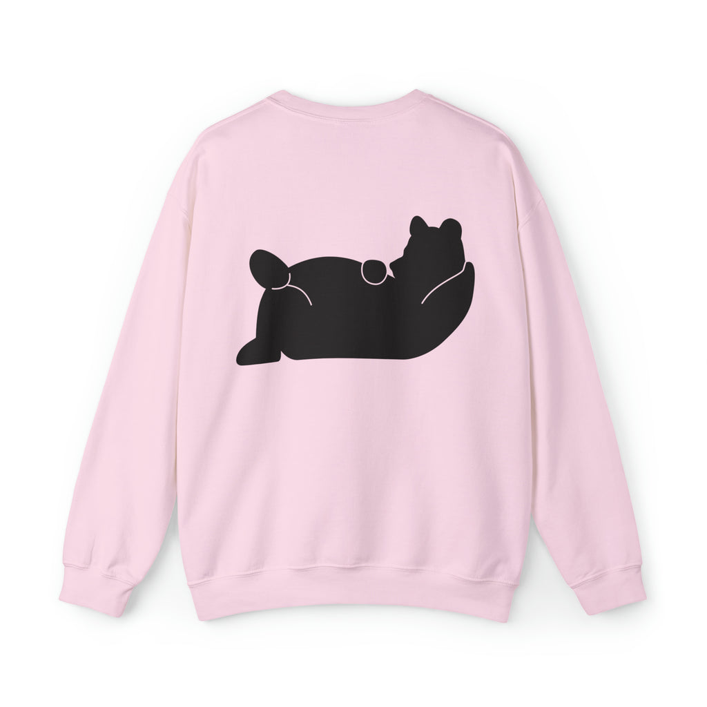 Lazy Bear Crewneck Sweatshirt (front name, back bear)