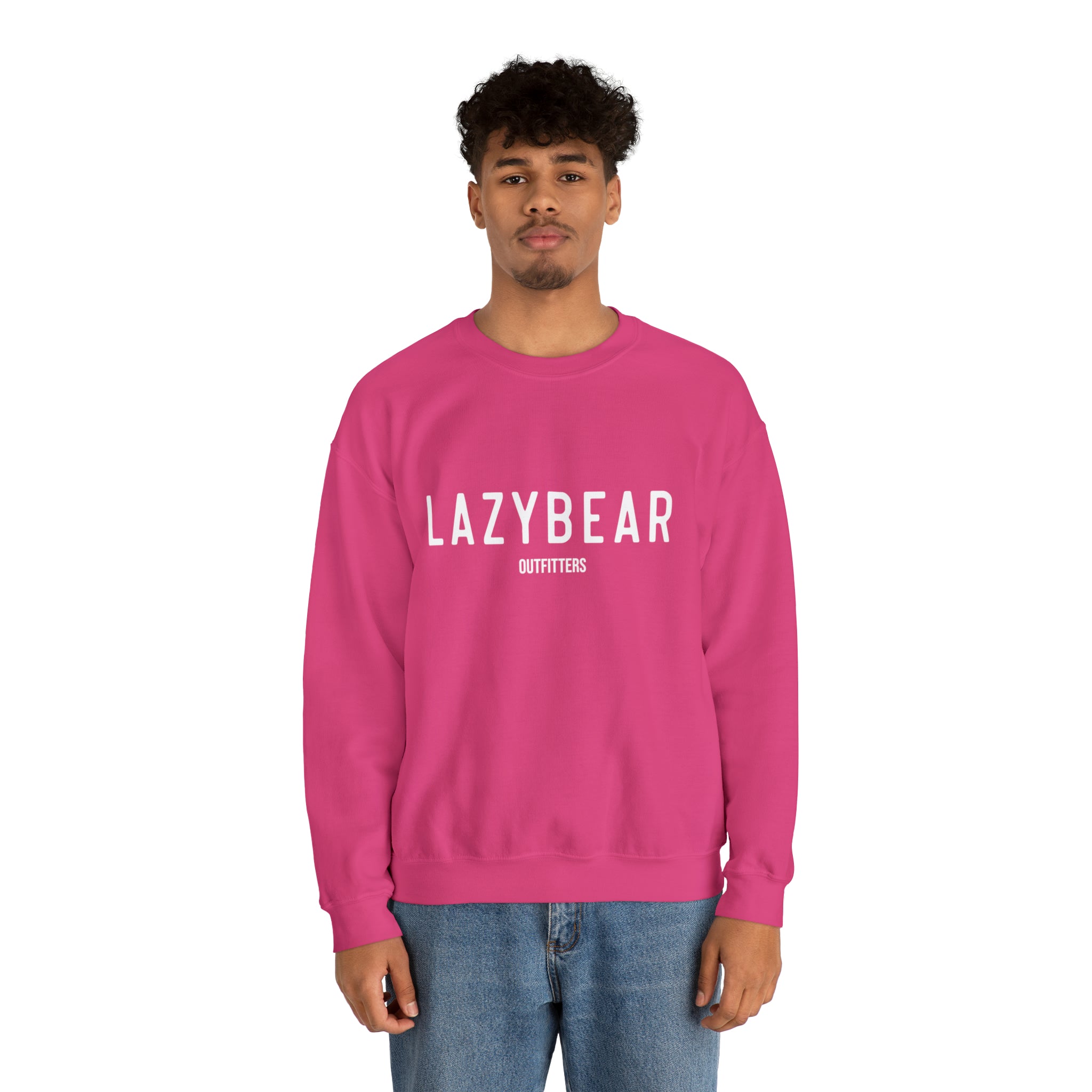 Lazy Bear Crewneck Sweatshirt (front name, back bear)