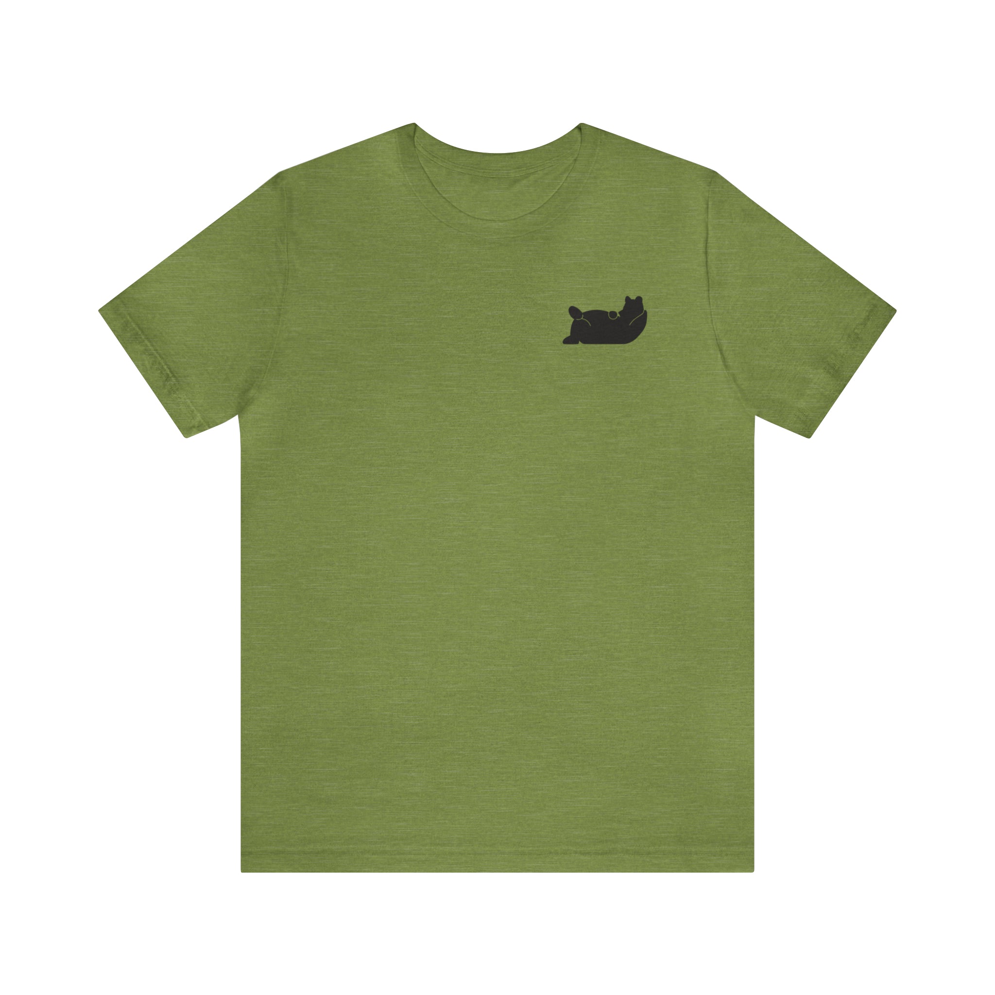 Lazy Bear Unisex Short Sleeve Tee (front bear, back name)