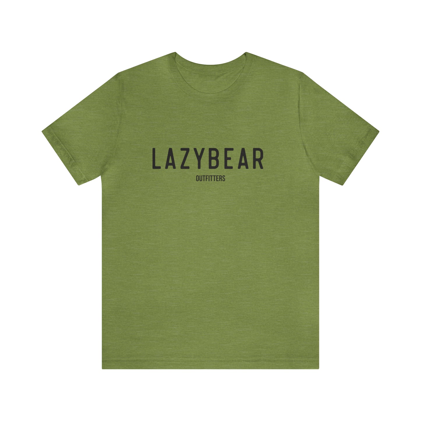 Lazy Bear Unisex Short Sleeve Tee (front name, back bear)