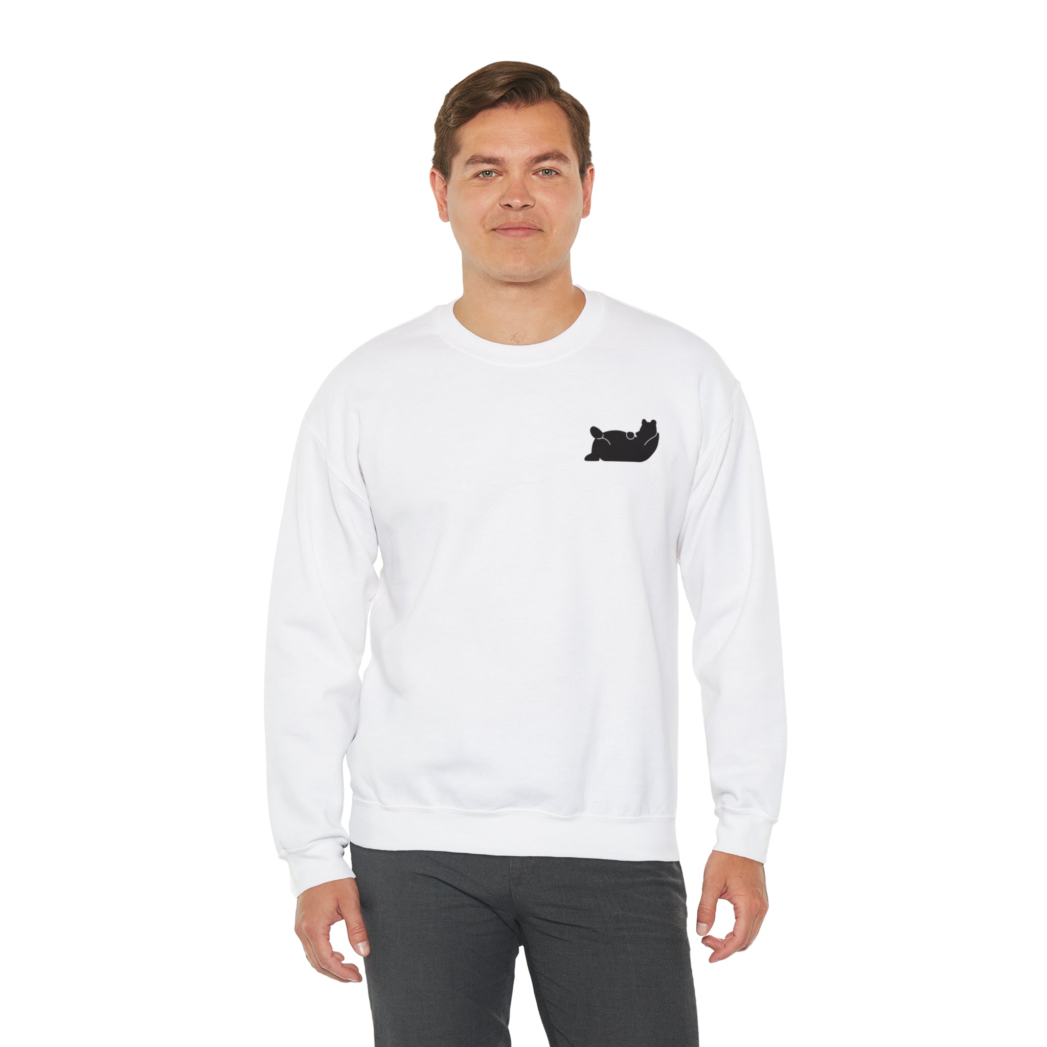 Lazy Bear Crewneck Sweatshirt (front bear, back name)