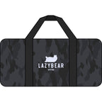 Duffel Bag — "Lazy Bear" Checkered Strap Travel Gym Bag