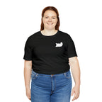 Lazy Bear Unisex Short Sleeve Tee (front bear, back name)