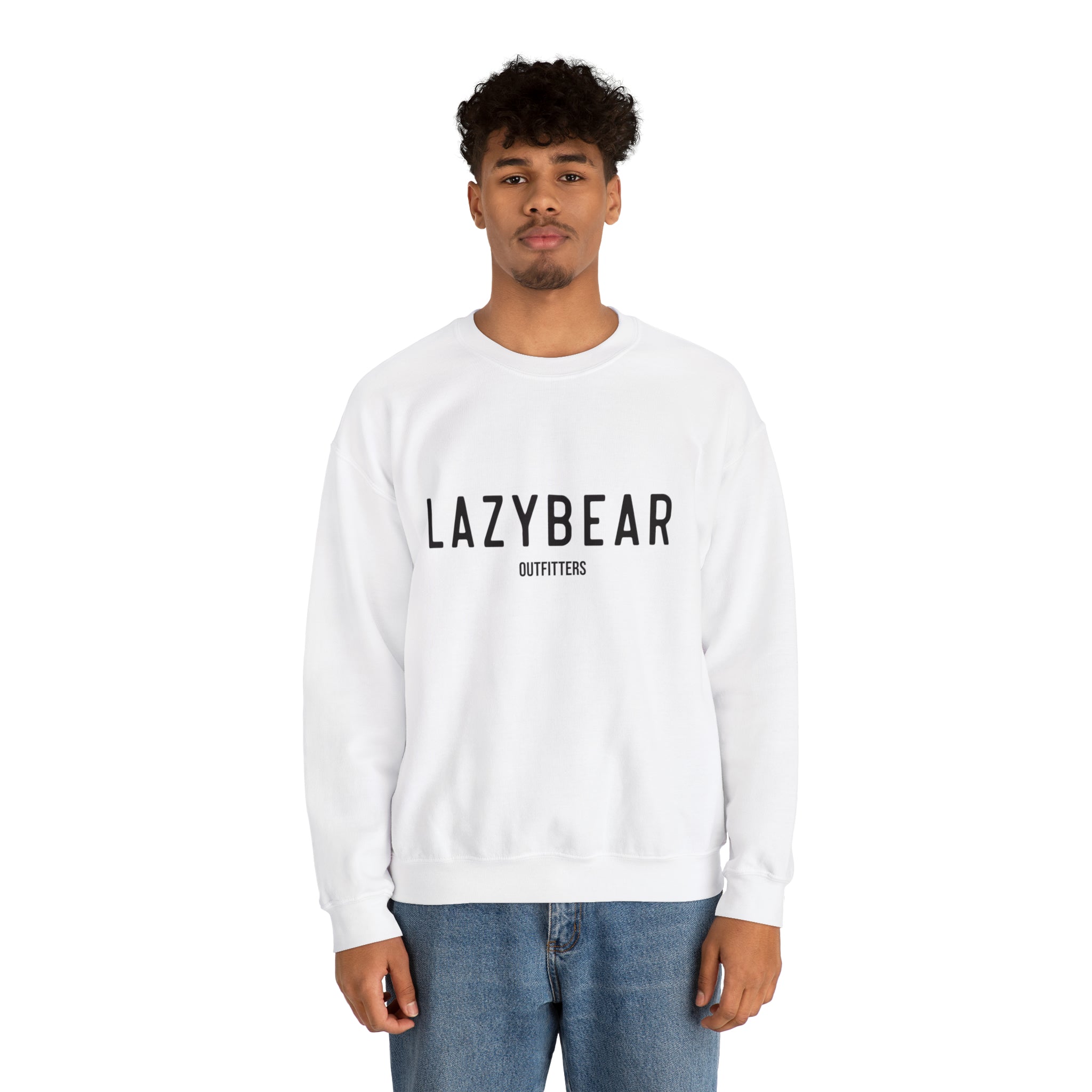 Lazy Bear Crewneck Sweatshirt (front name, back bear)