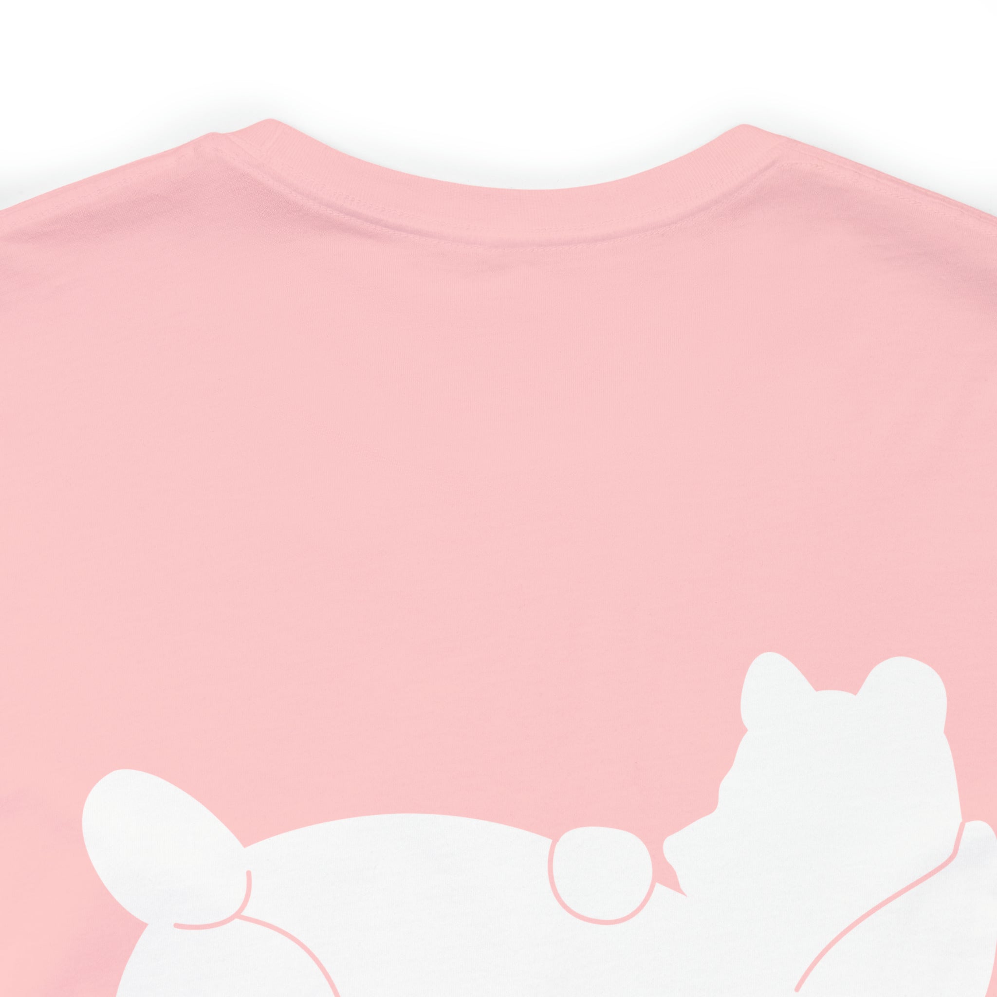 Lazy Bear Unisex Short Sleeve Tee (front name, back bear)