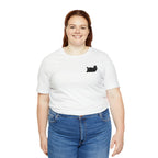 Lazy Bear Unisex Short Sleeve Tee (front bear, back name)