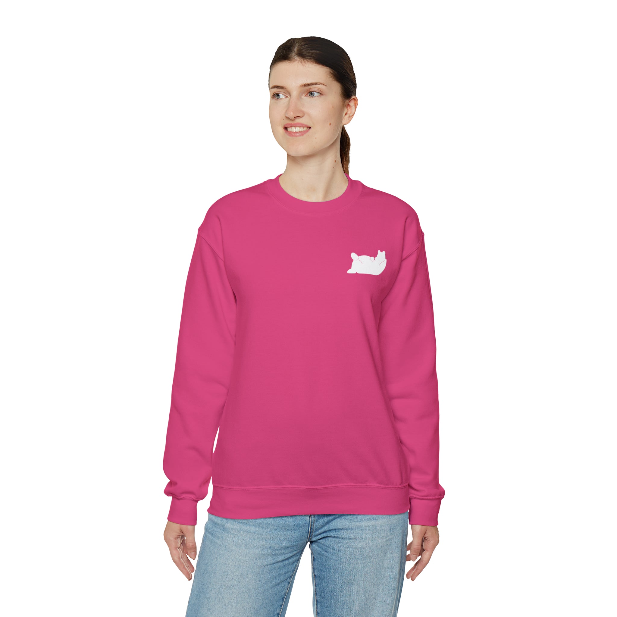 Lazy Bear Crewneck Sweatshirt (front bear, back name)