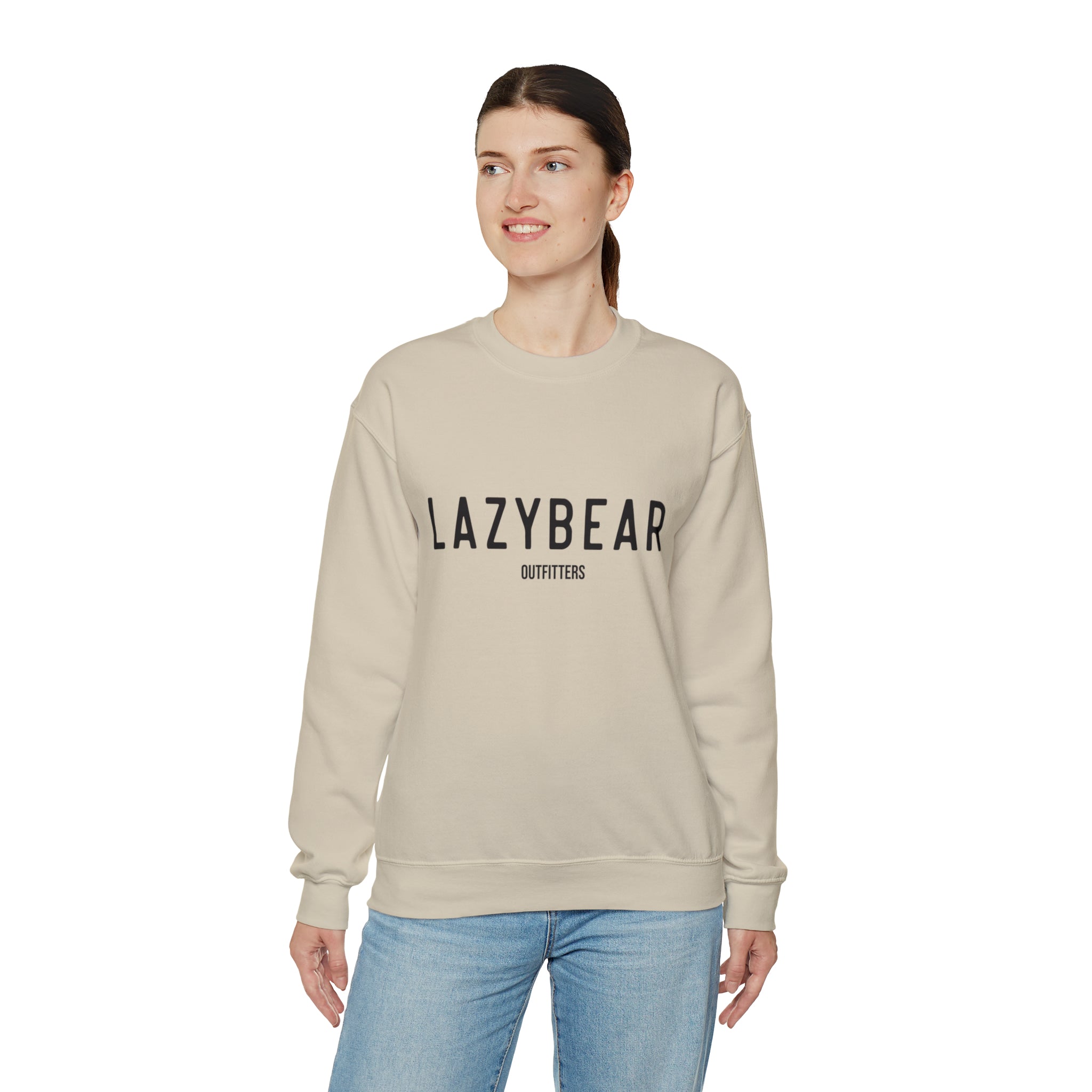 Lazy Bear Crewneck Sweatshirt (front name, back bear)