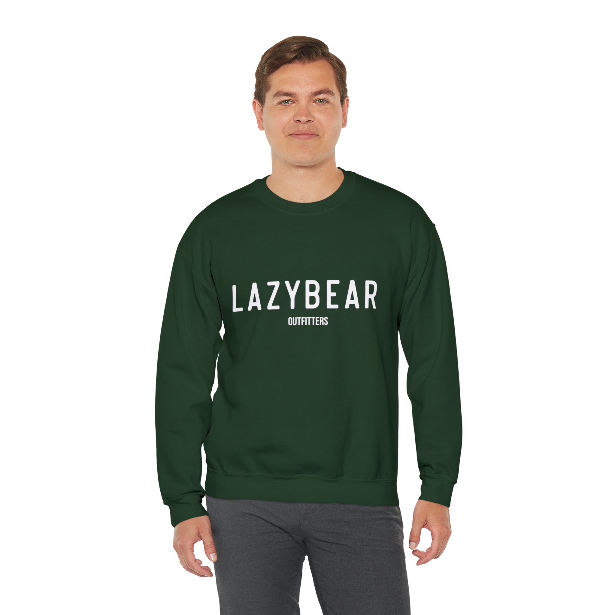 Lazy Bear Crewneck Sweatshirt (front name, back bear)