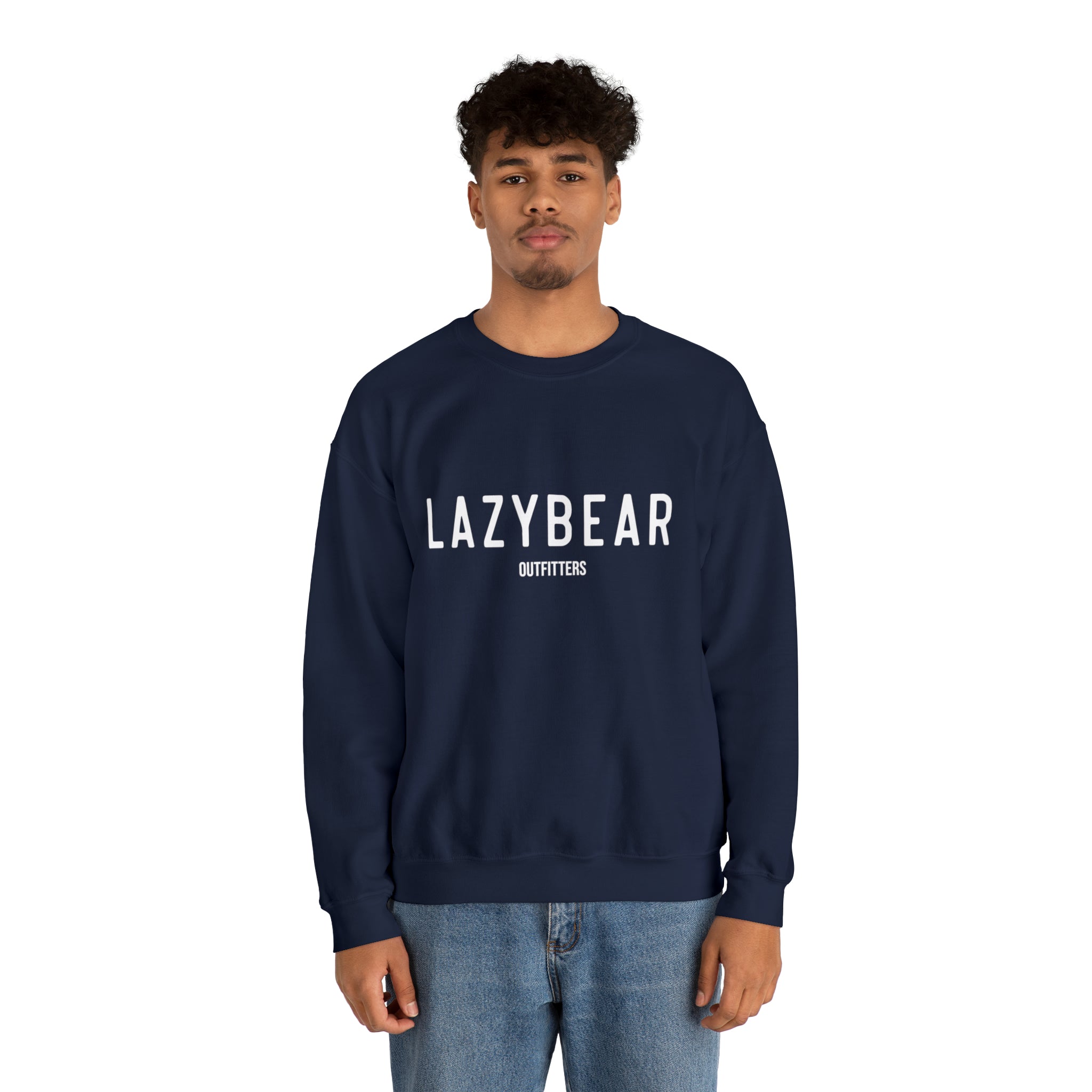 Lazy Bear Crewneck Sweatshirt (front name, back bear)