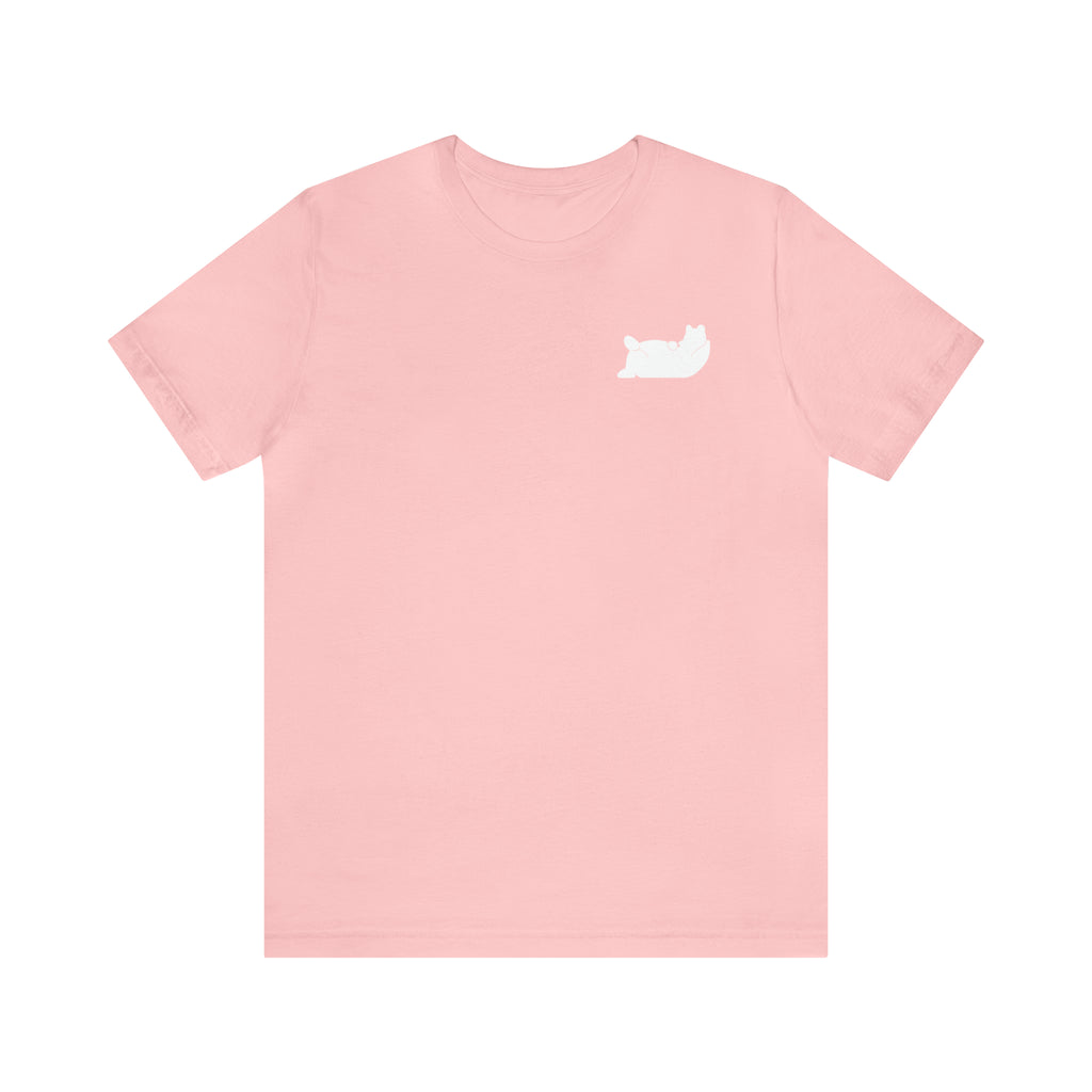Lazy Bear Unisex Short Sleeve Tee (front bear, back name)