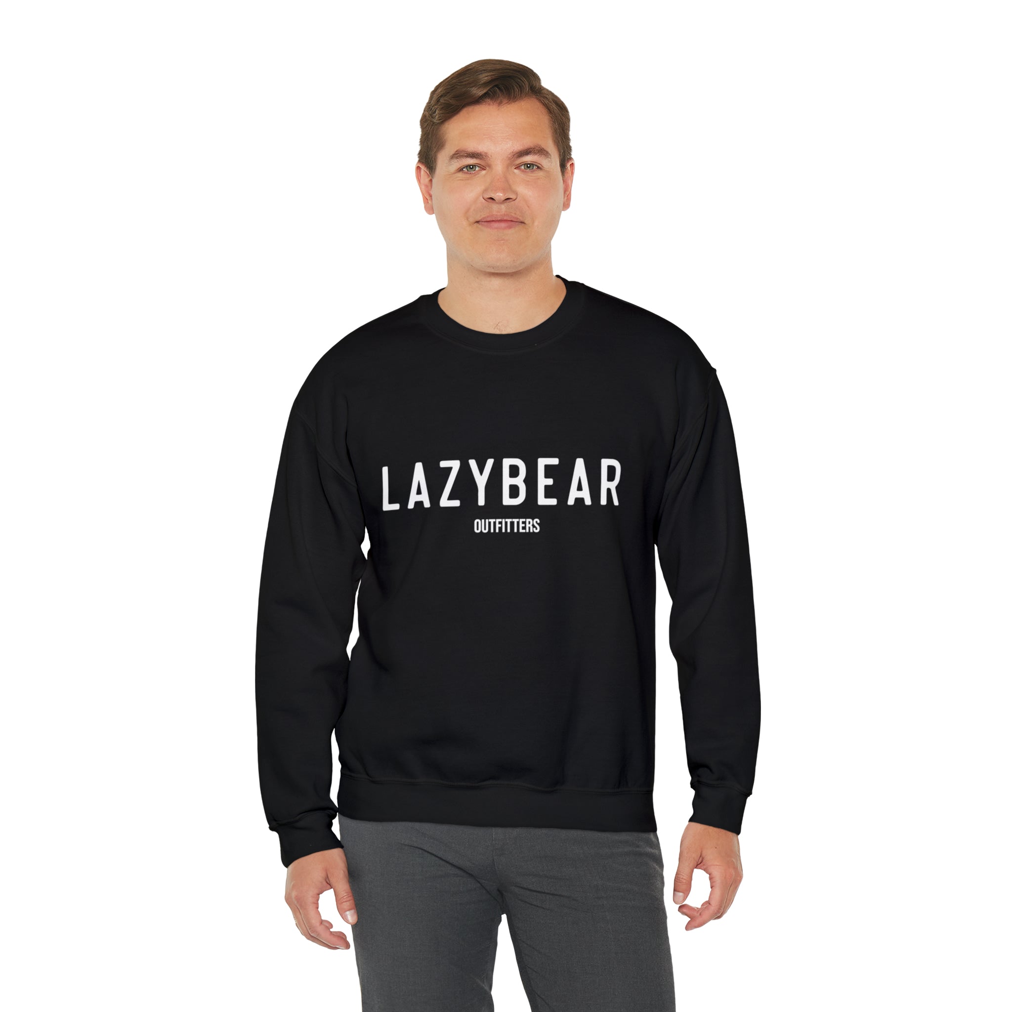 Lazy Bear Crewneck Sweatshirt (front name, back bear)