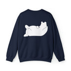 Lazy Bear Crewneck Sweatshirt (front name, back bear)