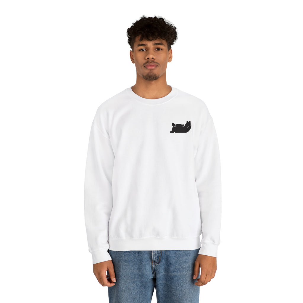 Lazy Bear Crewneck Sweatshirt (front bear, back name)