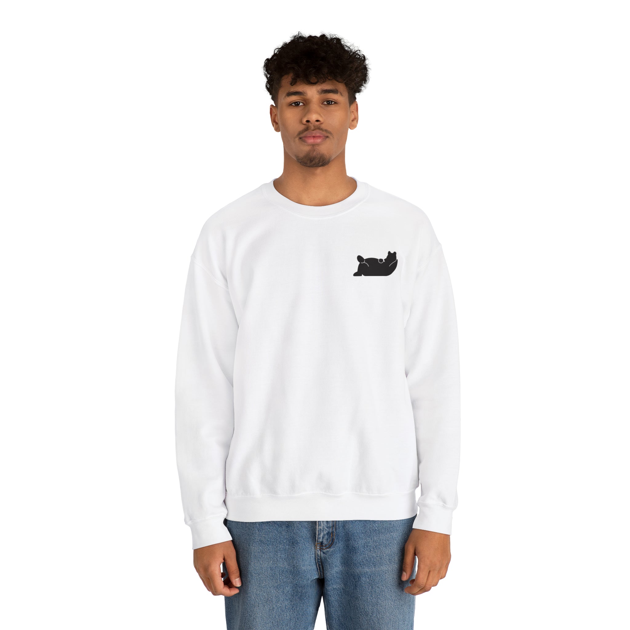 Lazy Bear Crewneck Sweatshirt (front bear, back name)