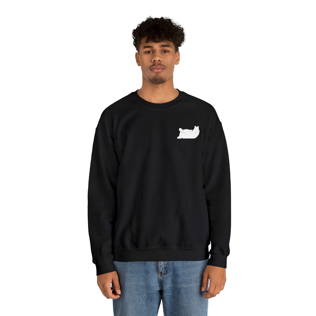Lazy Bear Crewneck Sweatshirt (front bear, back name)