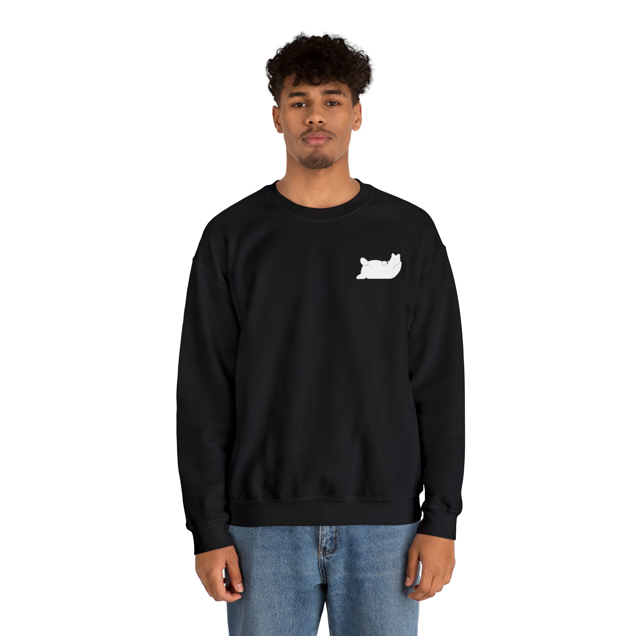 Lazy Bear Crewneck Sweatshirt (front bear, back name)