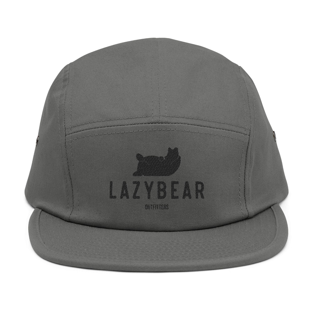 LazyBear Embroidered 5-Panel Cap — Casual Outdoor Cotton Hat
