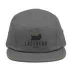 LazyBear Embroidered 5-Panel Cap — Casual Outdoor Cotton Hat