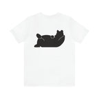 Lazy Bear Unisex Short Sleeve Tee (front name, back bear)